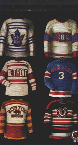 Коллекция свитеров NHL. Оргинальная шестерка